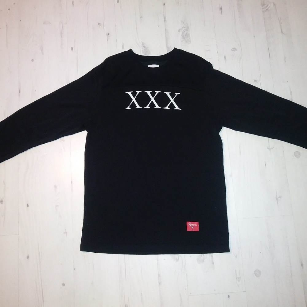 Supreme Men Black Long Sleeve XXX Rare Shirt M